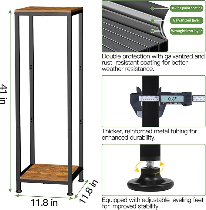 Plant Stand Indoor, Modern Corner Flower Stand - Image 4