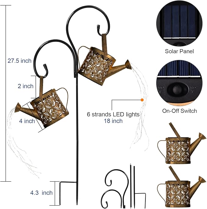 Merear Solar Watering Can Lights Outdoor - Image 5