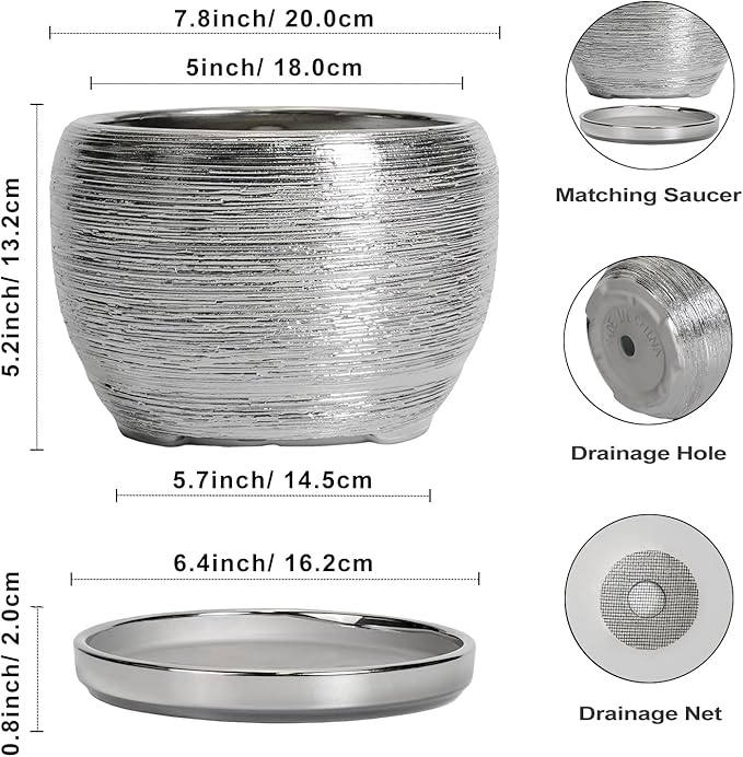 SQOWL Ceramic Pot for Plants - Image 3