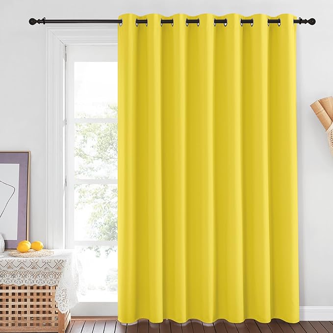 NICETOWN Sliding Glass Door Curtain Extra Long 84 inches Long, Grommet Thermal - Image 2