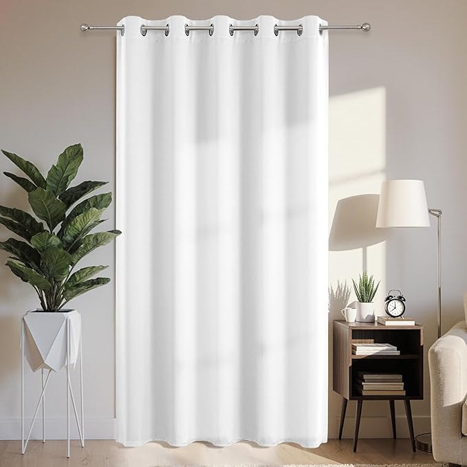Joydeco Blackout Patio Sliding Door Curtains 108 Inches Long, Grommet Privacy by JOYDECO