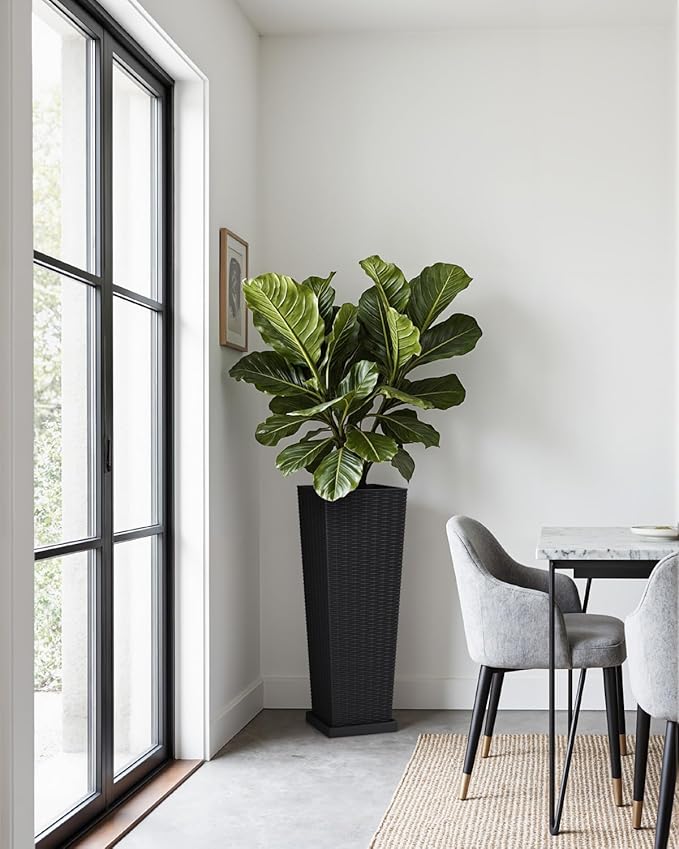 Greesum Set of 2 Tall Plastic Planters - Image 7