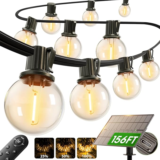 addlon 150FT Solar String Lights Outdoor Waterproof by addlon