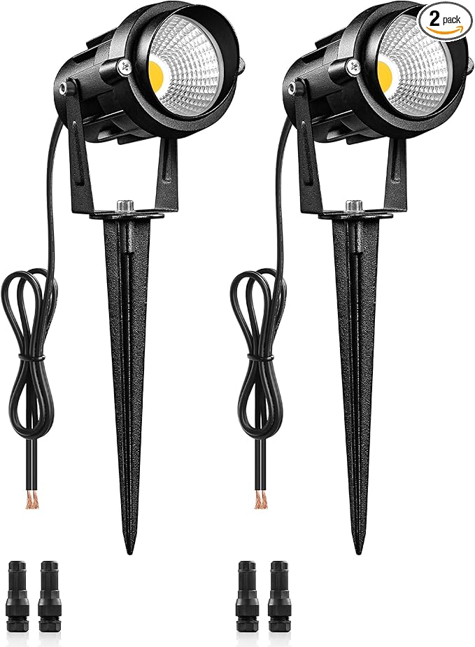 6W 700LM Low Voltage Landscape Lighting, 12V AC/DC 3000K Warm White LED Low by Wilawels