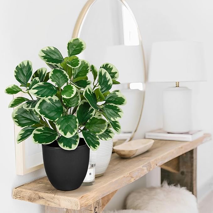 14.5" Artificial Plants Indoor Home Decor, Fake Potted Silk Plants - Image 4