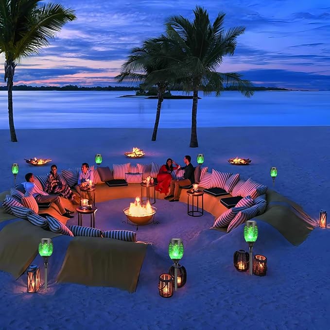 4 Pack Outdoor Solar Flame Light, Solar Lights Outdoor - Image 6