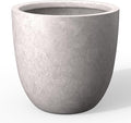 Kante 14 Inch Dia Round Concrete Planter, Indoor Outdoor Large Plant Pot by Kante