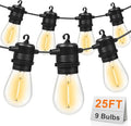 LED Outdoor String Lights 25FT by GvvooHome