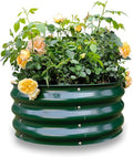 GARDMAX 2x2x1FT Galvanized Round Raised Garden Bed Kit, Metal Planter Boxes by ChooseGardmaxforbetterlife