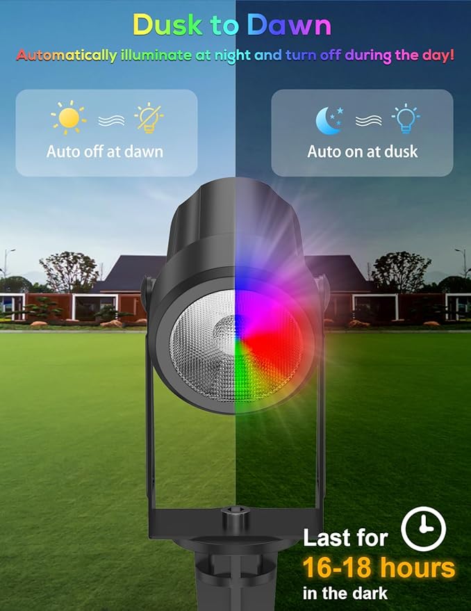 Zyan Solar Color Changing RGB Spotlights - Image 6