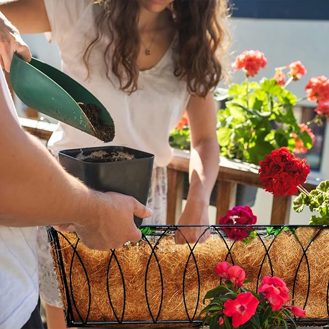 3 Pack Coco Liners for Window Planter Box - 24in 100% Natural Coconut Coir - Image 4