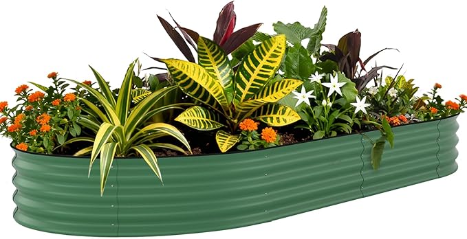 Garvee Galvanized Raised Garden Bed Outdoor, Rust-Resistant Raised Garden Beds by Garvee