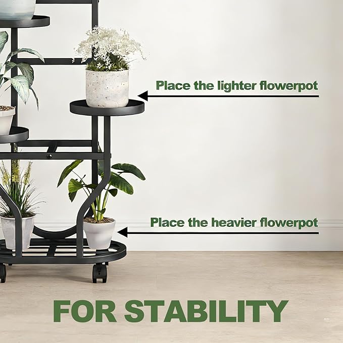 Plant Stand Indoor Outdoor 4 Tier Flower Holder - Image 3