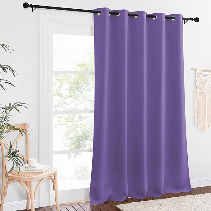 NICETOWN Sliding Door Window Treatment Blackout Patio Door Curtain Panels - Image 7