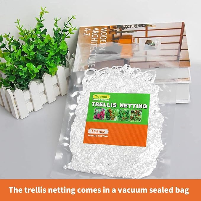 Tcamp Heavy-Duty Polyester Garden Trellis Netting Plant Climbing Net - Image 5