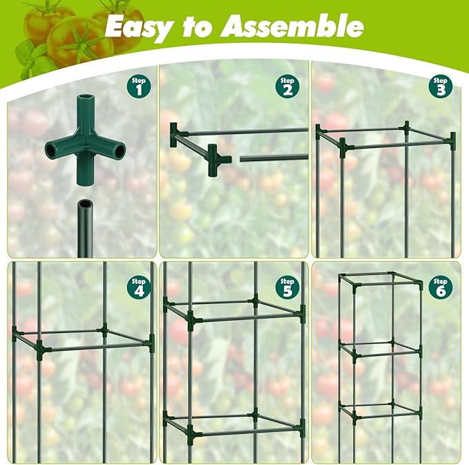 3 Pack Tomato Cages 47 Inch for Garden - Image 5