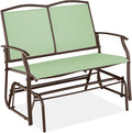 Best Choice Products 2-Person Outdoor Patio Swing Glider Steel Bench Loveseat by BestChoiceProducts