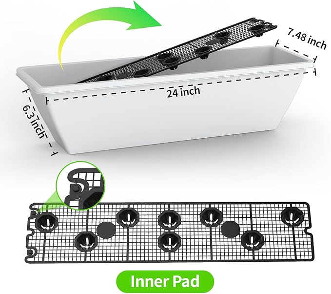 8 Pack 24 Inch Window Planter Box - Image 3