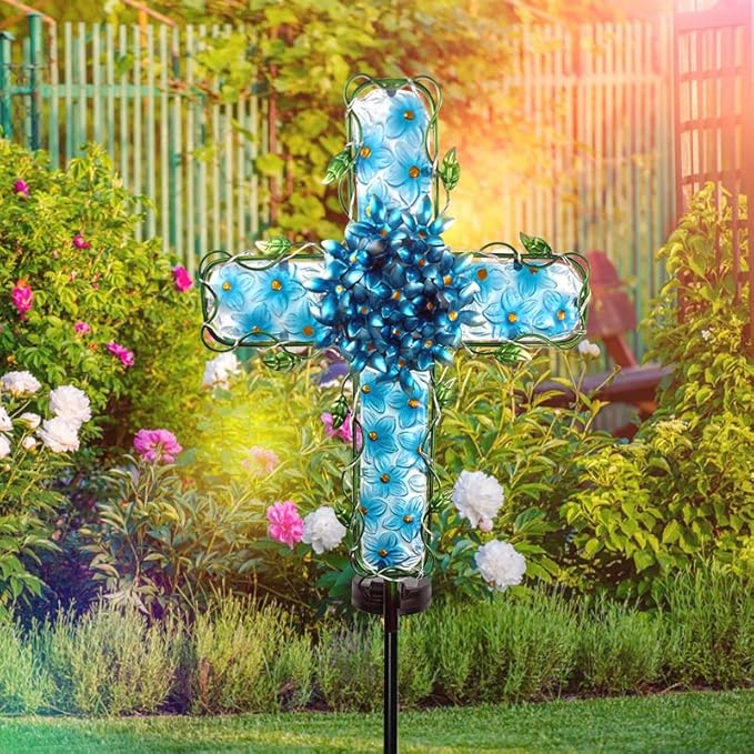 Solar Cross Garden Lights Outdoor Decorative - Image 8