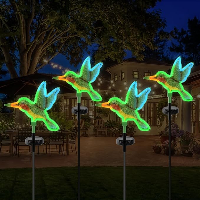 Solar Hummingbird Garden Lights, Halloween Outdoor Lights Decor, LED - Image 7
