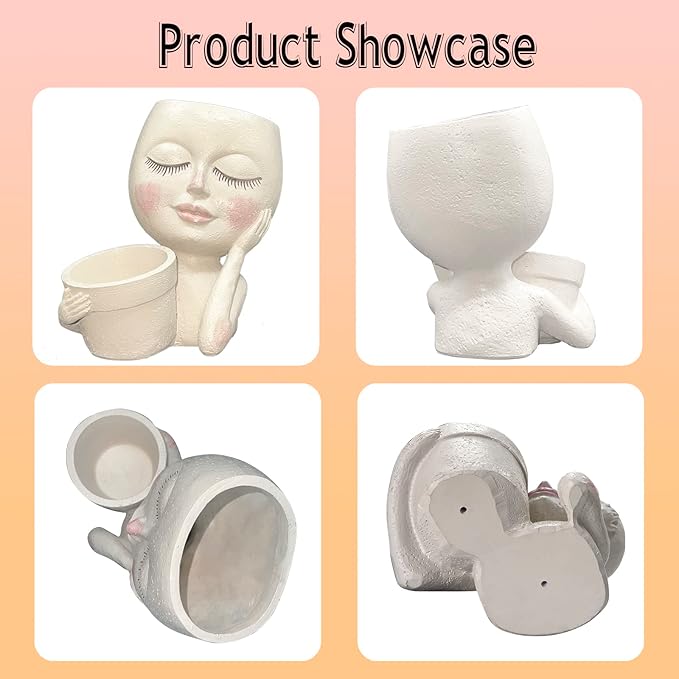 Face Plant Pot - Double Flower Pots - Image 7