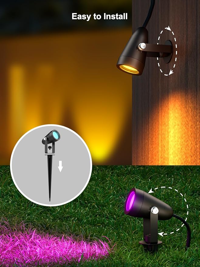 ANGELHALO Smart Landscape Spotlights, Low Voltage IP65 Waterproof Outdoor - Image 9
