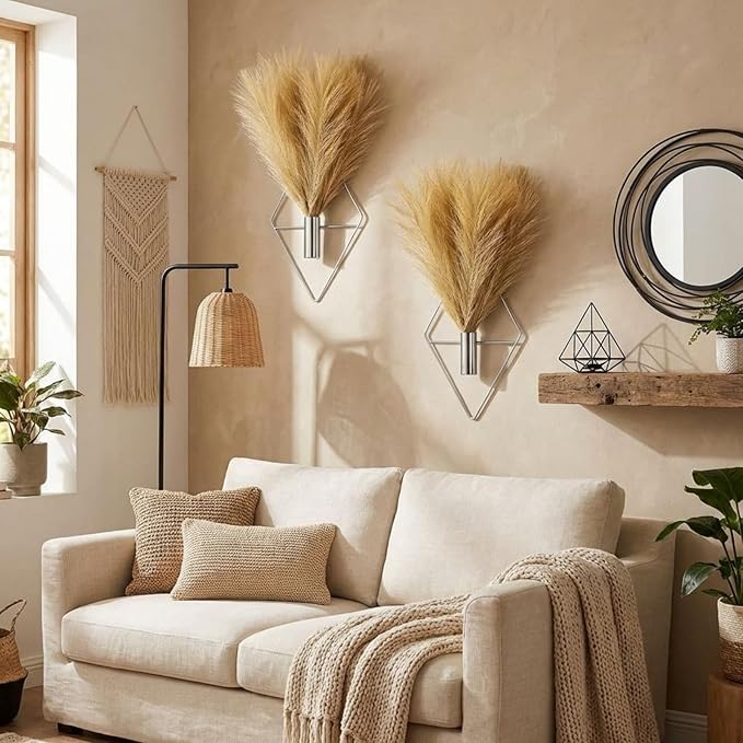 2 Pieces Boho Wall Decor Hanging Planters - Image 4