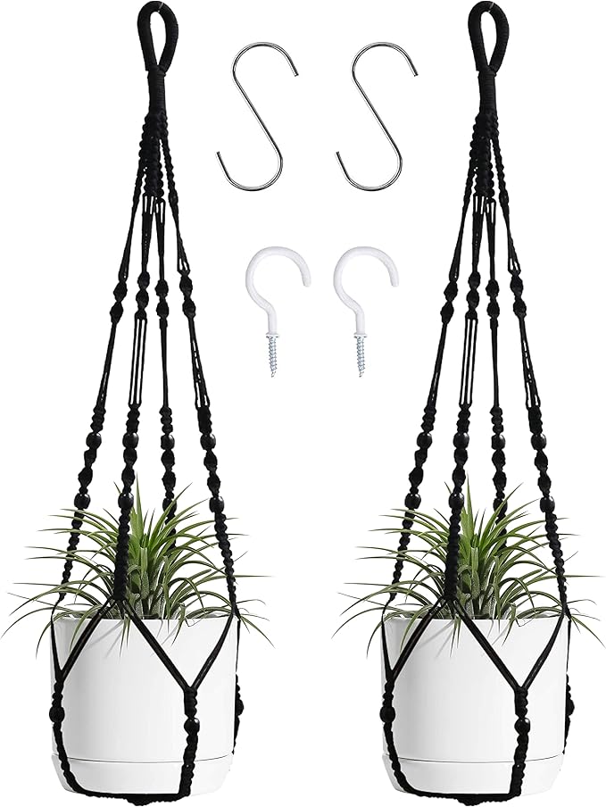 Macrame Plant Hanger Indoor Hanging by BlueMake