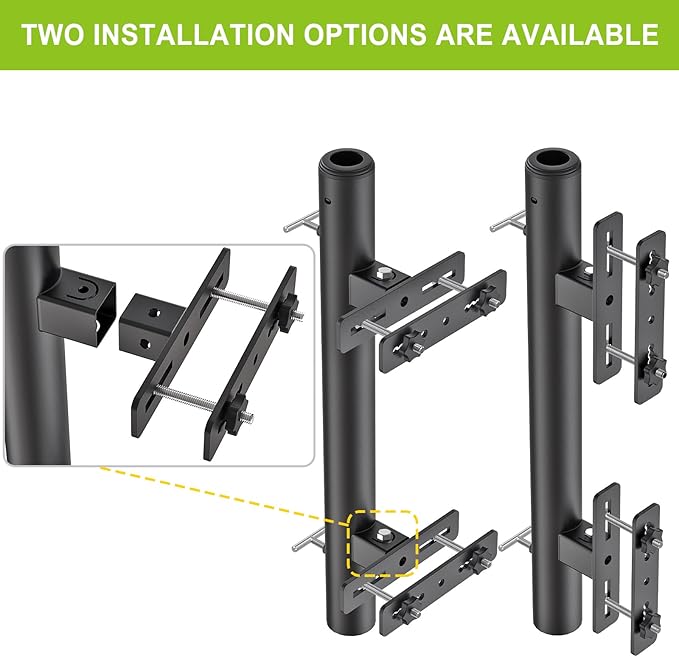 Heavy Duty Deck Railing Umbrella Holder, Adjustable Patio Umbrella Stand - Image 2