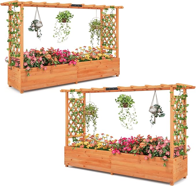 Giantex 2 Pcs Raised Garden Bed by Giantex