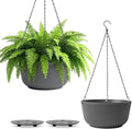 T4U 8 Inch Hanging Planters for Indoor Outdoor Plants, Self Watering Hanging by T4U
