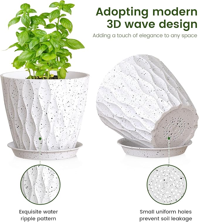 7/6.5/6/5.5/5/4.5/4 inch Plant Pots - Image 3