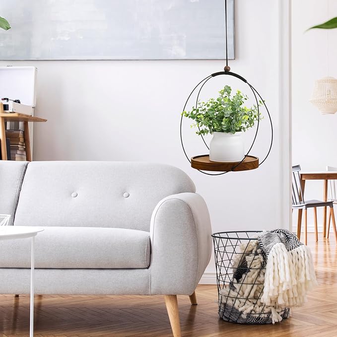 1 Pack Hanging Planters for Indoor Black Plant Hanger - Image 7