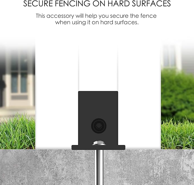 Kozyard Ground Mounting Kit for 3-Panel Privacy Screens – Perfect for Securing - Image 2