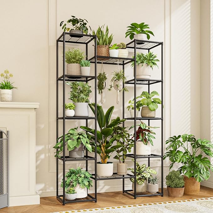 Metal Plant Stand Outdoor 62.2" Tall Plant Shelf - Image 4