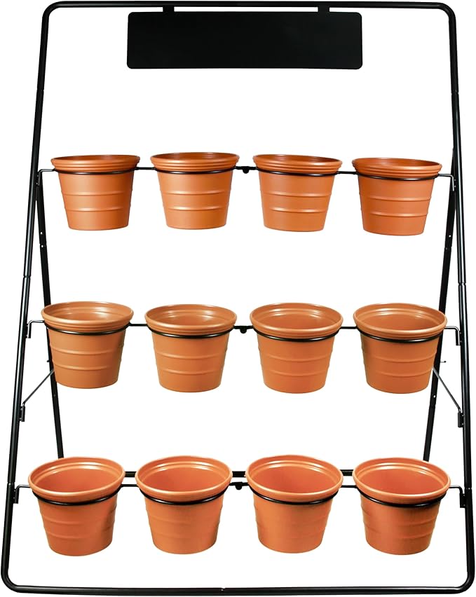 Sunnyglade 3-Tier Metal Plant Stand Rack Multiple Flower Pot Holder Shelf by Sunnyglade
