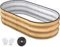 4x2x1FT Galvanized Raised Garden Beds, Raised Garden Bed by Patiobay