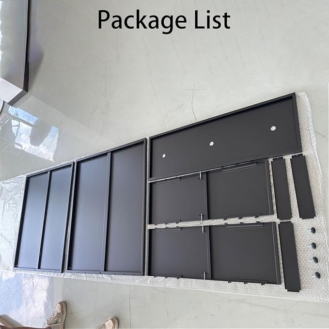 38" L x 13" W x 30" H Metal Tall Rectangular Planter - Image 6