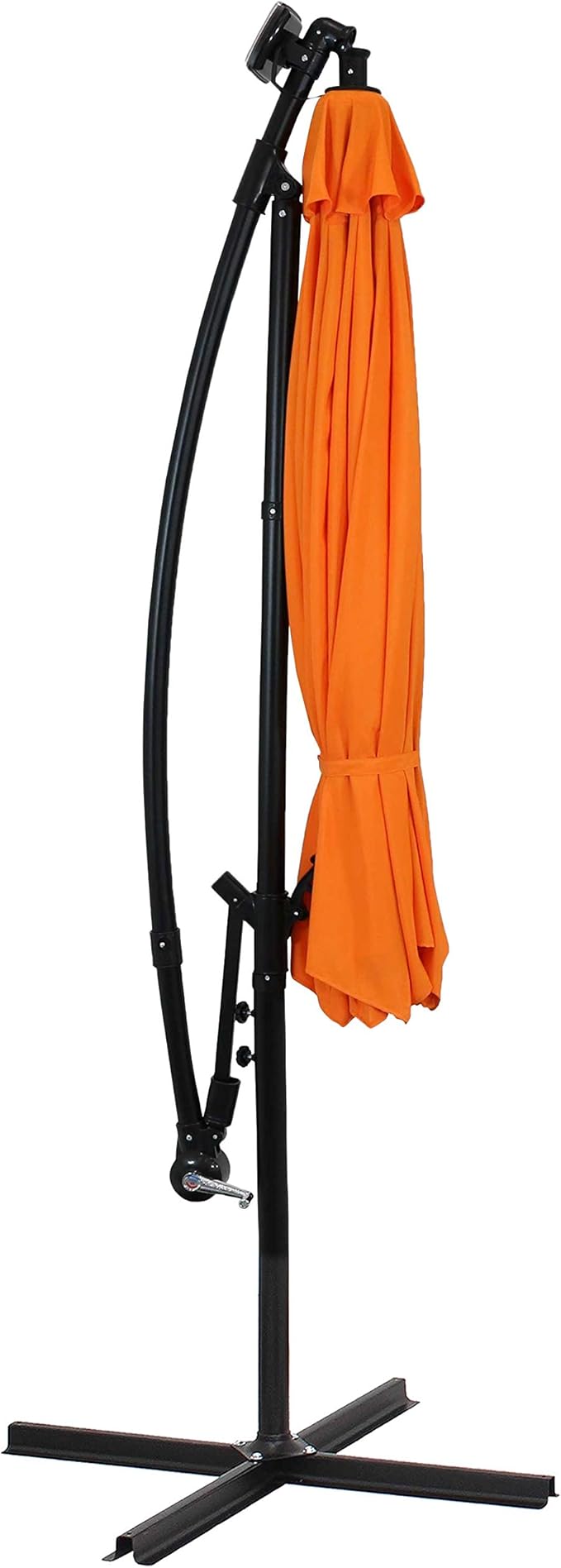 Sunnydaze 10' Solar Offset Patio Umbrella - Image 7