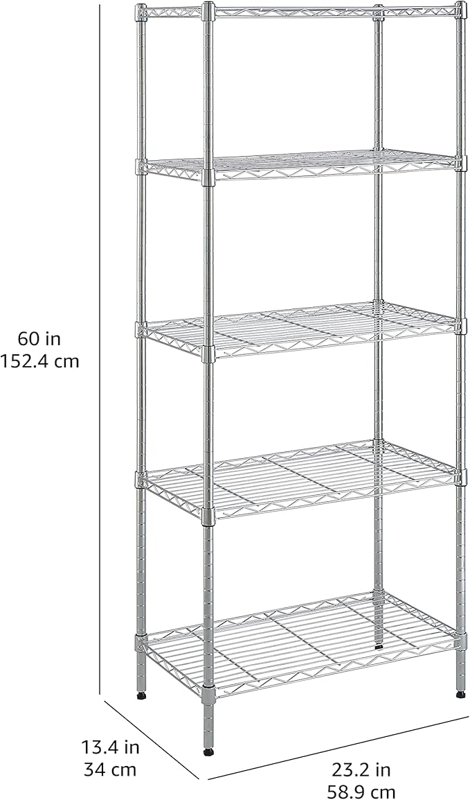Amazon Basics 5-Shelf Adjustable Storage Shelving Unit - Image 10