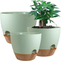 Large Self Watering Pots, 12/10/9 Plastic Planters by UOUZ