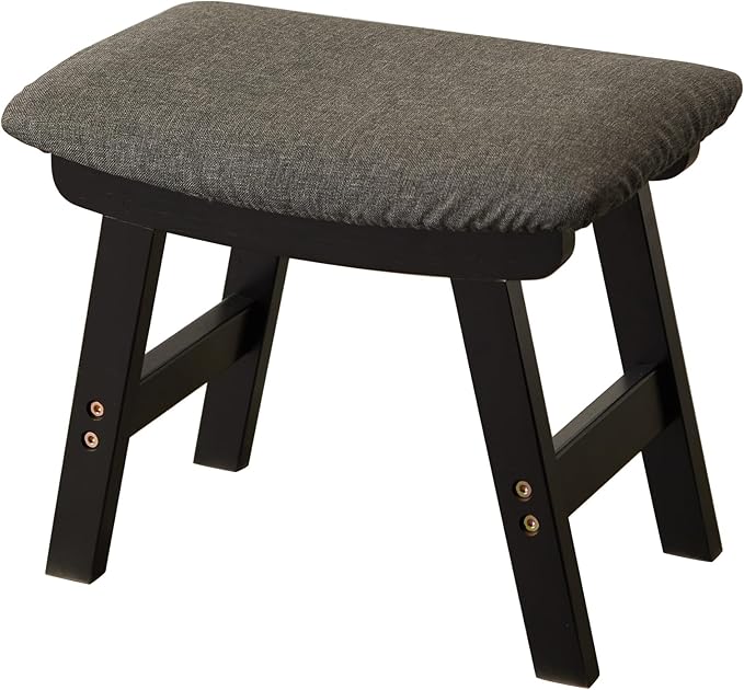 Foot Stool, Bamboo Small Sofa Foot Rest Under Desk, Extra Seating - Image 7