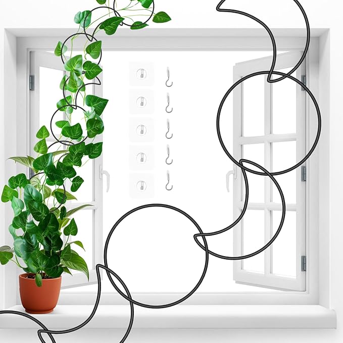 18 Pcs Chain Trellis for Climbing Plants Indoor Outdoor, Wall Plant Vine by Vodolo