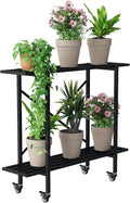 Zhongma 2 Tier Metal Sturdy Narrow Plant Stand by Zhongma