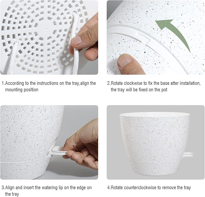 10/9/8 inch Self Watering Pots - Image 5