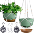 Set of 2-10 Inch Hanging Planters by Montresor