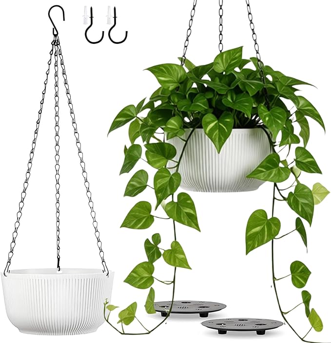 10 Inch Hanging Planters for Outdoor Indoor Plants by Unknown