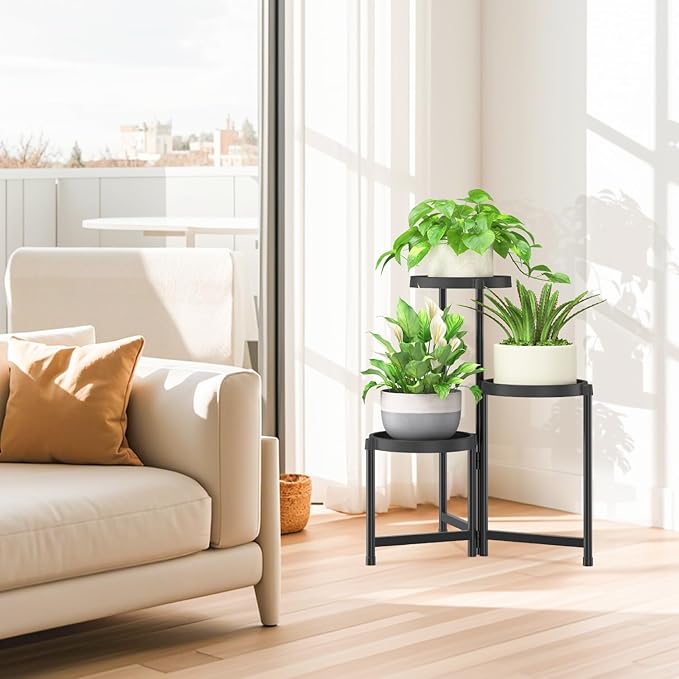 iDavosic.ly 3 Tier Folding Plant Stand Indoor Outdoor - Image 7