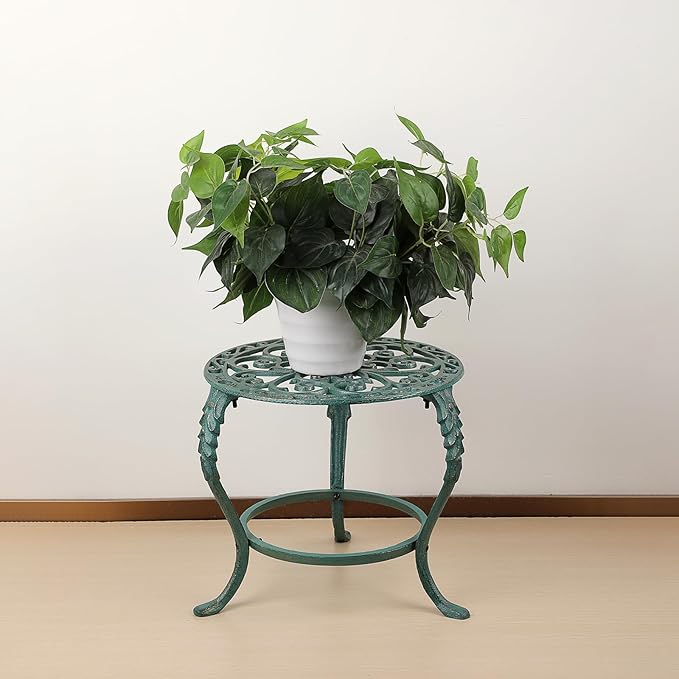 OwnMy Cast Iron Plant Stand Heavy Duty Vintage Wrought Iron Flower Pot Holder - Image 7