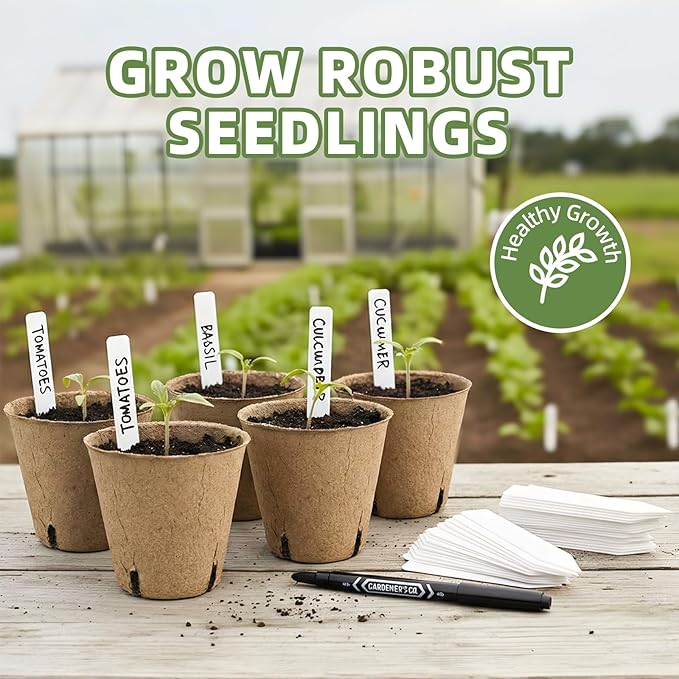 70Pcs Biodegradable 3.15” Peat Pots - Image 3